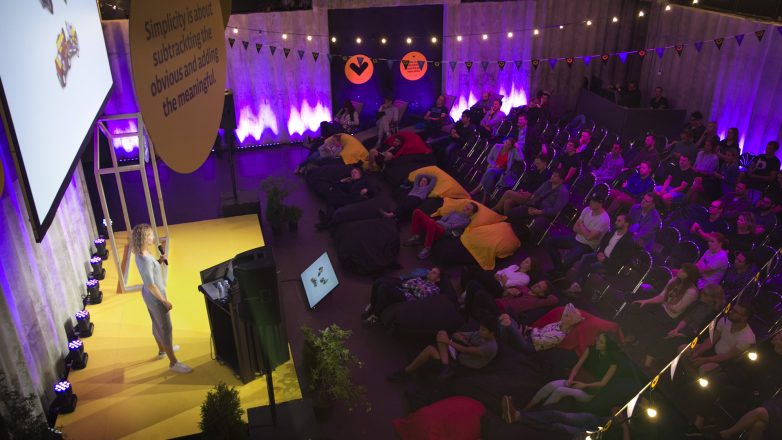 Tatiana speaking about design systems