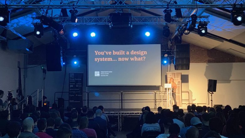 Bethany Sonefeld speaking at Design Systems London