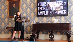 Kat Zhou as a guest lecturer at Duke