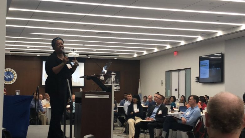 Ovetta addressing the National Science Foundation