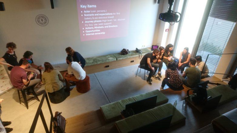 People building journey during the workshop