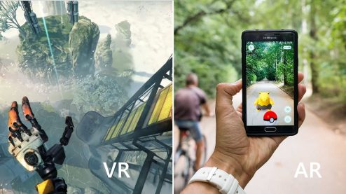 Image examples of VR and AR