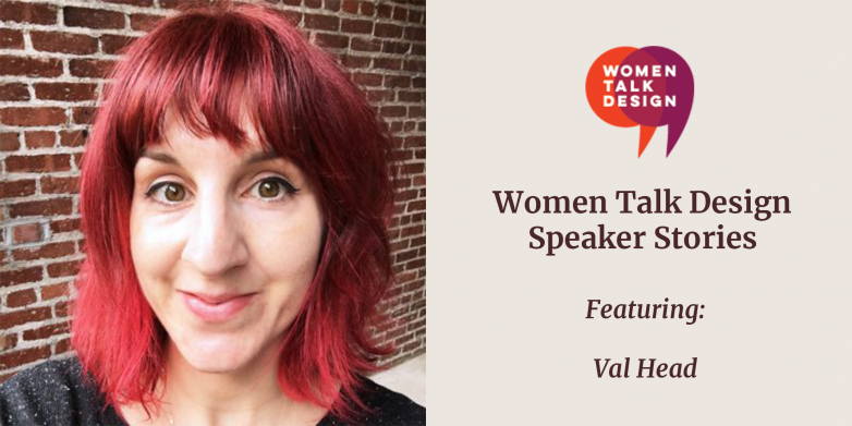 Speaker Stories, Val Head graphic