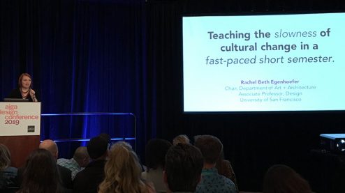 Rachel Beth Egenhoefer talk at AIGA 2019