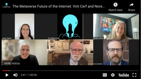 Zoom Image for The Future of the Metaverse with Vint Cerf and Noreen Whysel