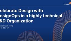 Cover of Celebrate Design with DesignOps in a highly technical R&D Org