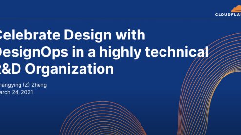 Cover of Celebrate Design with DesignOps in a highly technical R&D Org