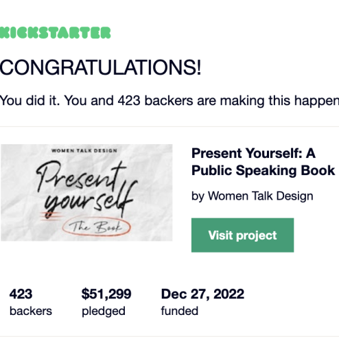 You've been funded notification from Kickstarter