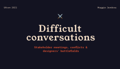 Maggie Jandova presentation at UXcon 2021