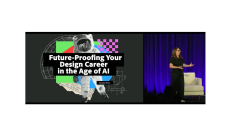 Image of woman speaking on stage